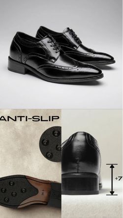 Forciano brogue Height Increasing ahora-black size 8