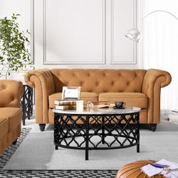 Homy Casa EDWINA DOUBLE SEATER 67" Loveseat for Living Room, Bedroom, Office, Apartment, Dorm, Home, Workspace, Small Space Open Box
