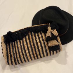 Rattan Clutch Purse Bag 