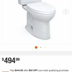 NEW Toto Drake Elongated Tornado Flush white