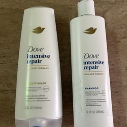 Dove intensive repair Damage therapy Shampoo and Conditioner set 12 fluid ounce