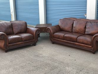 Leather Living Room Couch Set