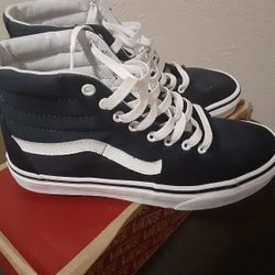 High Top Vans Blue 8.5 SIZE