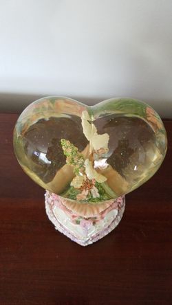 Heart shaped water globe