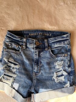 American Eagle Distressed Denim Shorts