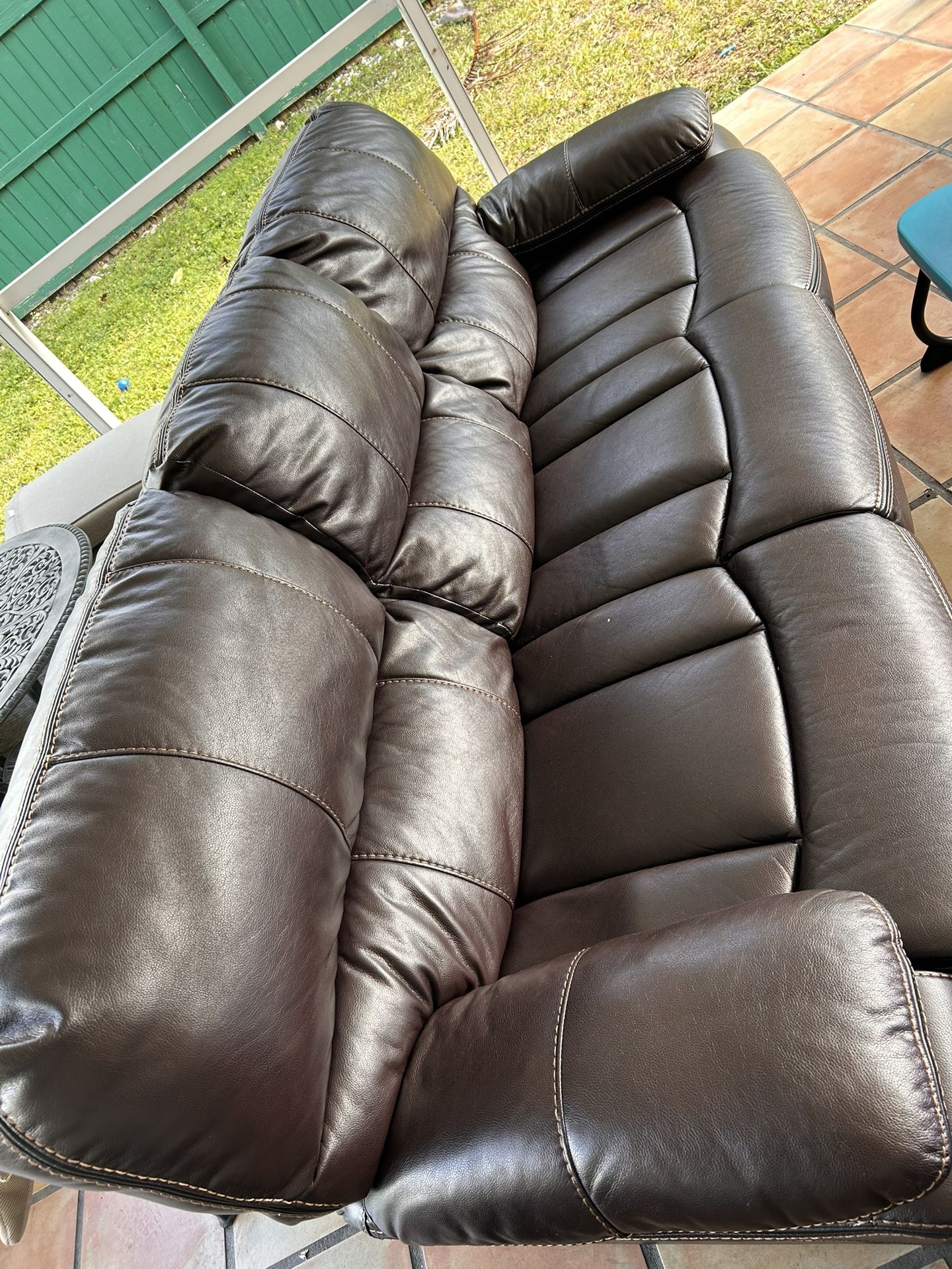 leather sofa