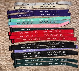 WWJD Woven Bracelets Lot of 18