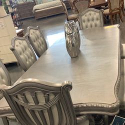 Dining Table Set With 8 Chairs