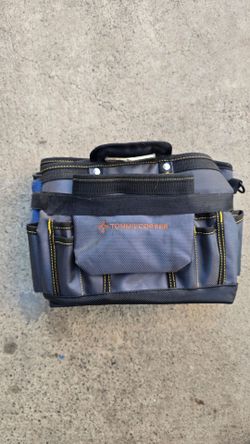 Tommie copper adjustable 2-bag 19-pocket tool belt with back support brace