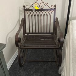 Brass Rocking Chair 