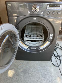LG Tromm Gas Dryer (dark grey)