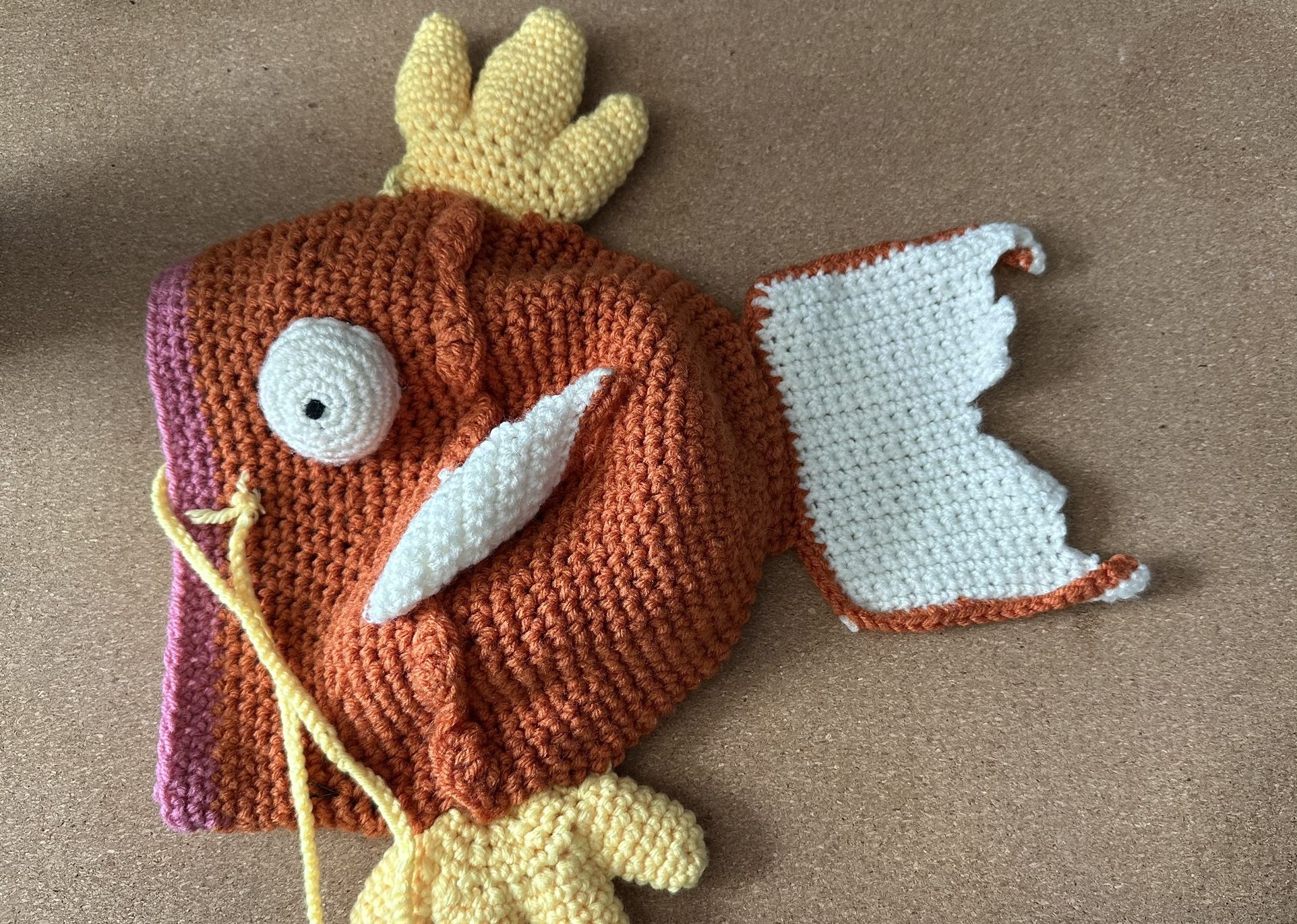 Hand Crochet Magikarp Pokémon Hat