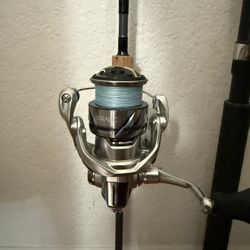 Shimano Stradic 1000 HG With Bass Pro 6’ Fishing Pole