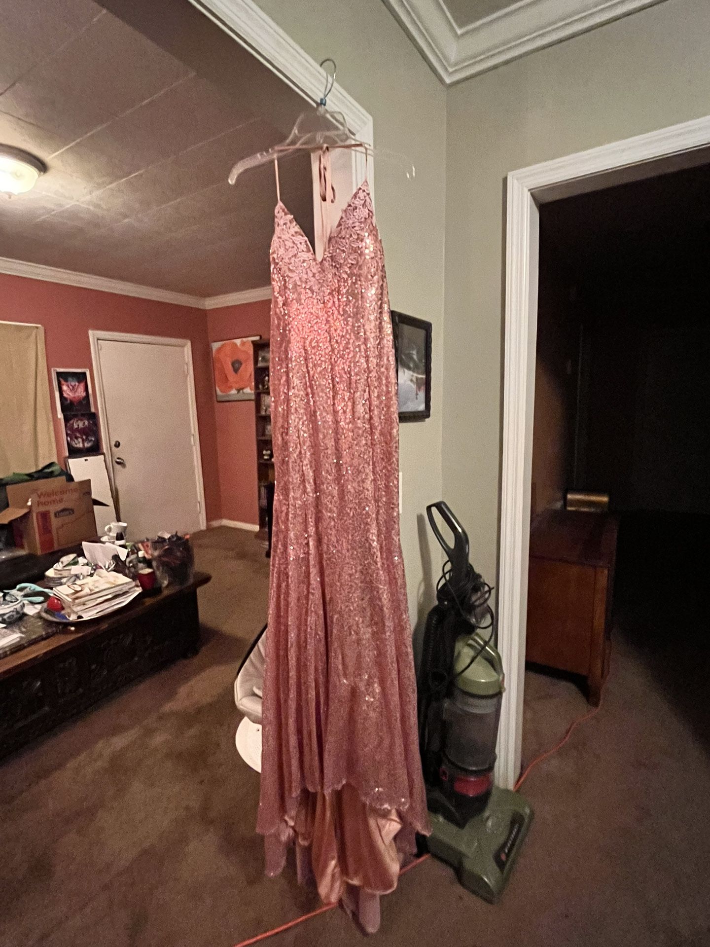 Prom sequenced dress