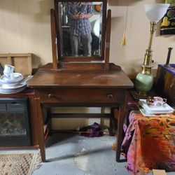 Oak Arts And Crafts Vanity 