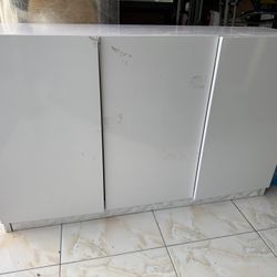 White Cabinet Size 48” X 13” X 30”