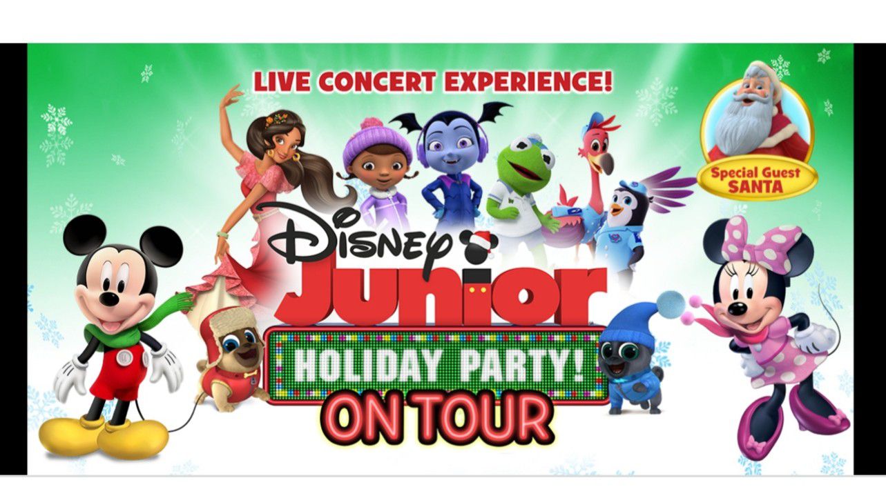 3 Disney Junior Holiday Party tickets 5th Row!