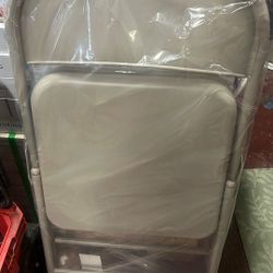 Hdx Steel Folding Chairs Beige