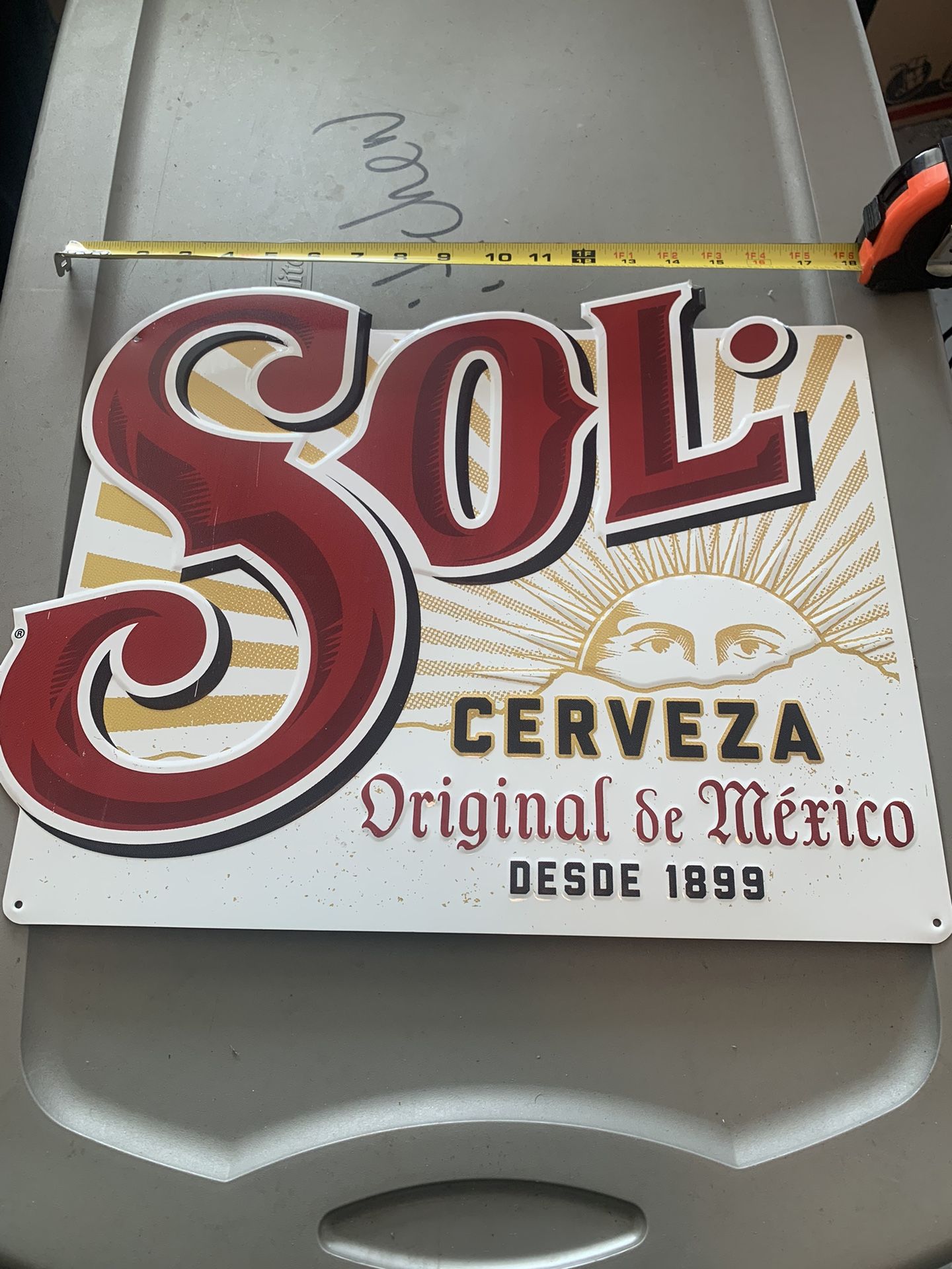 SOL METAL SIGN