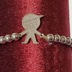 Mom/Grandma Stretch Bracelet With Boy Charm