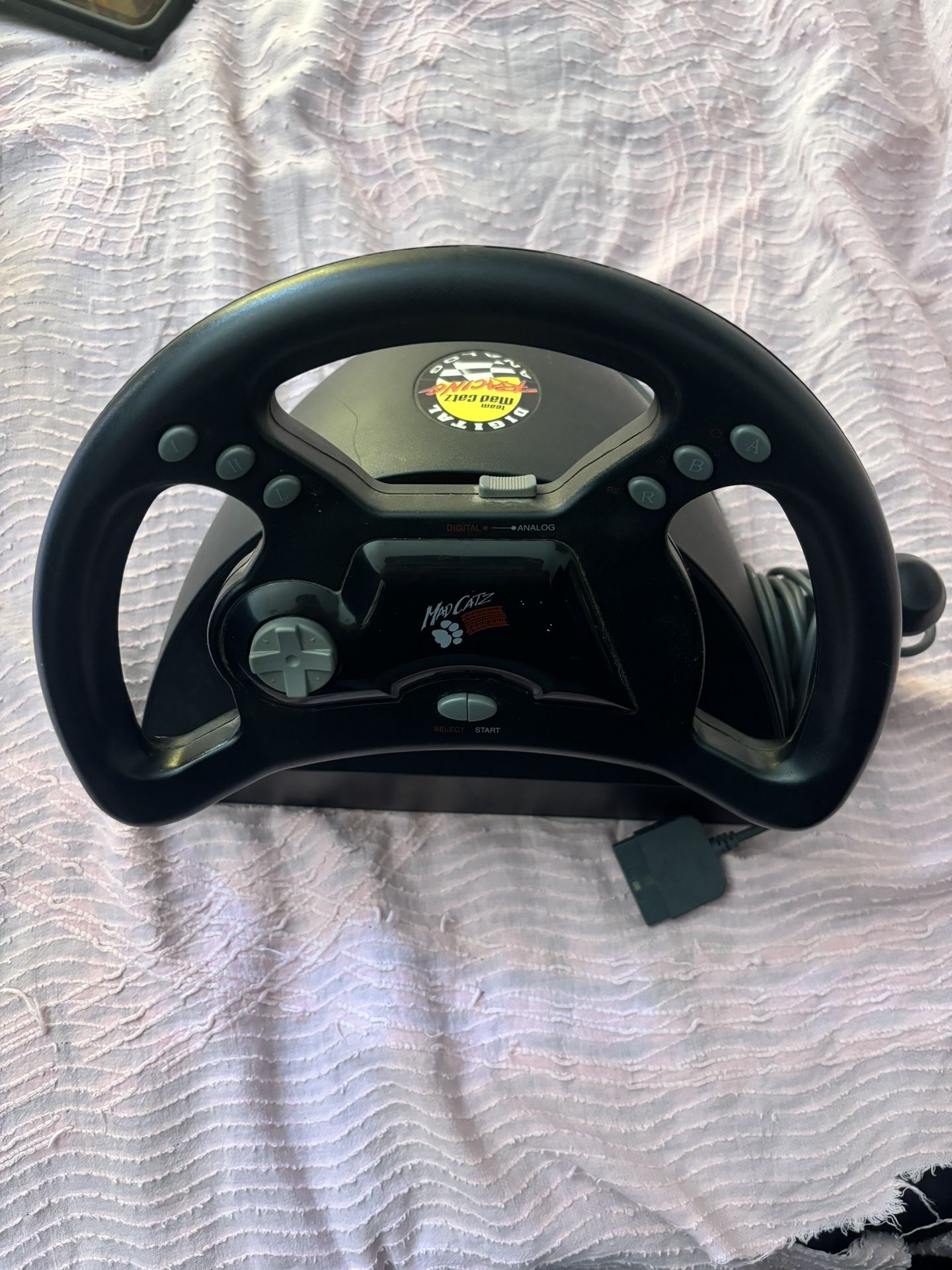 Vintage Mad Catz Steering Wheel Without Foot Pedals