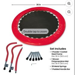3-Foot Folding Trampoline, 36" Diameter, for Ages 3 and up, by MinnARK