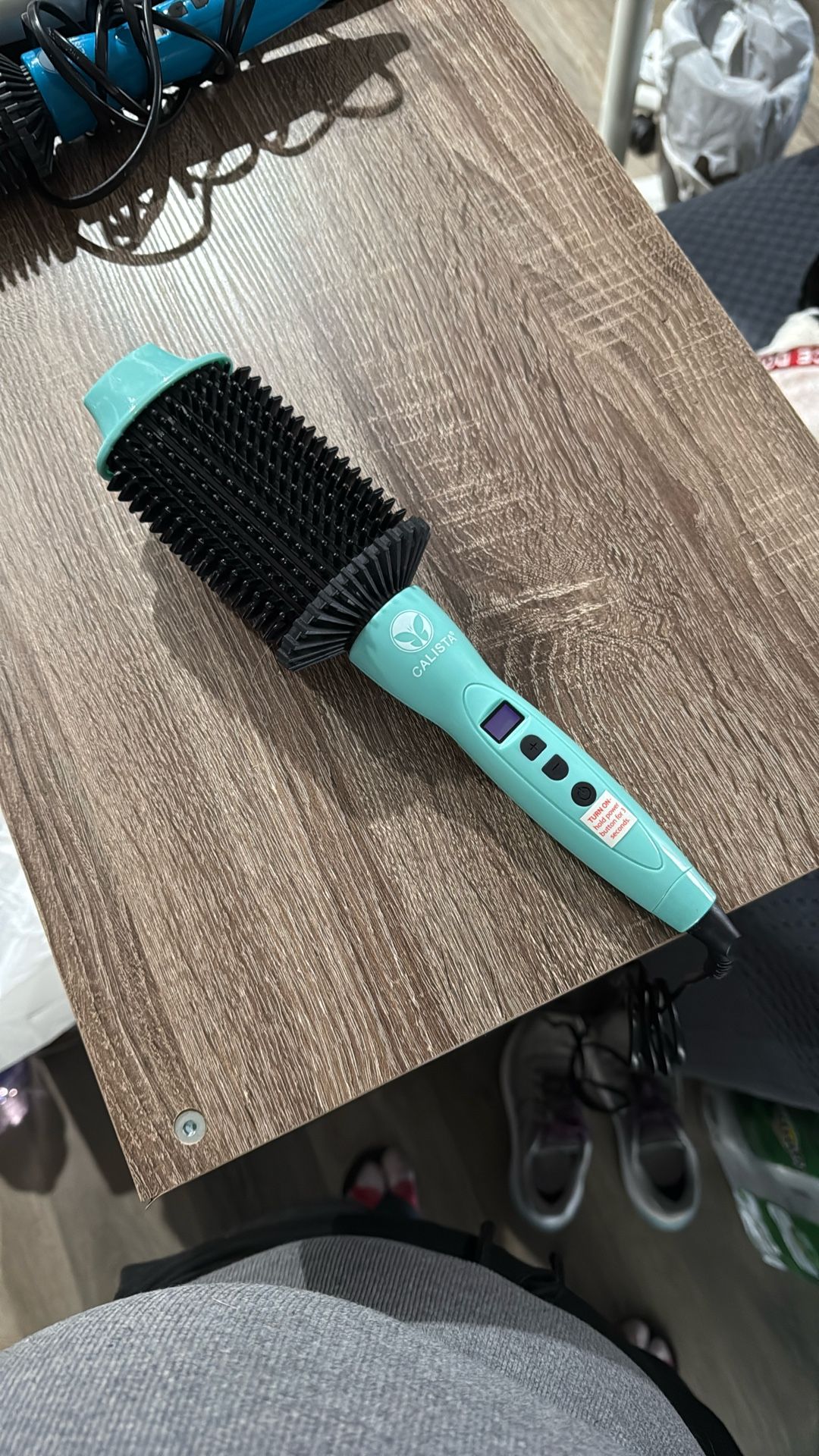 Calista Oval Perfecter Heated Volumizing Brush 1” OPF12 Teal