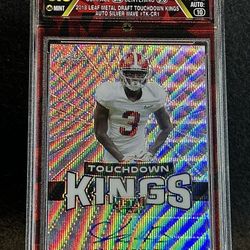 2018 Leaf Metal Draft 🔥 Calvin Ridley 🔥 TD Kings Auto Silver Wave Rookie RCG 9.5 Mint 💎 - Jacksonville Jaguars / Tennessee Titans 