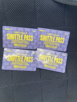 Coachella Shuttle passes For Sale