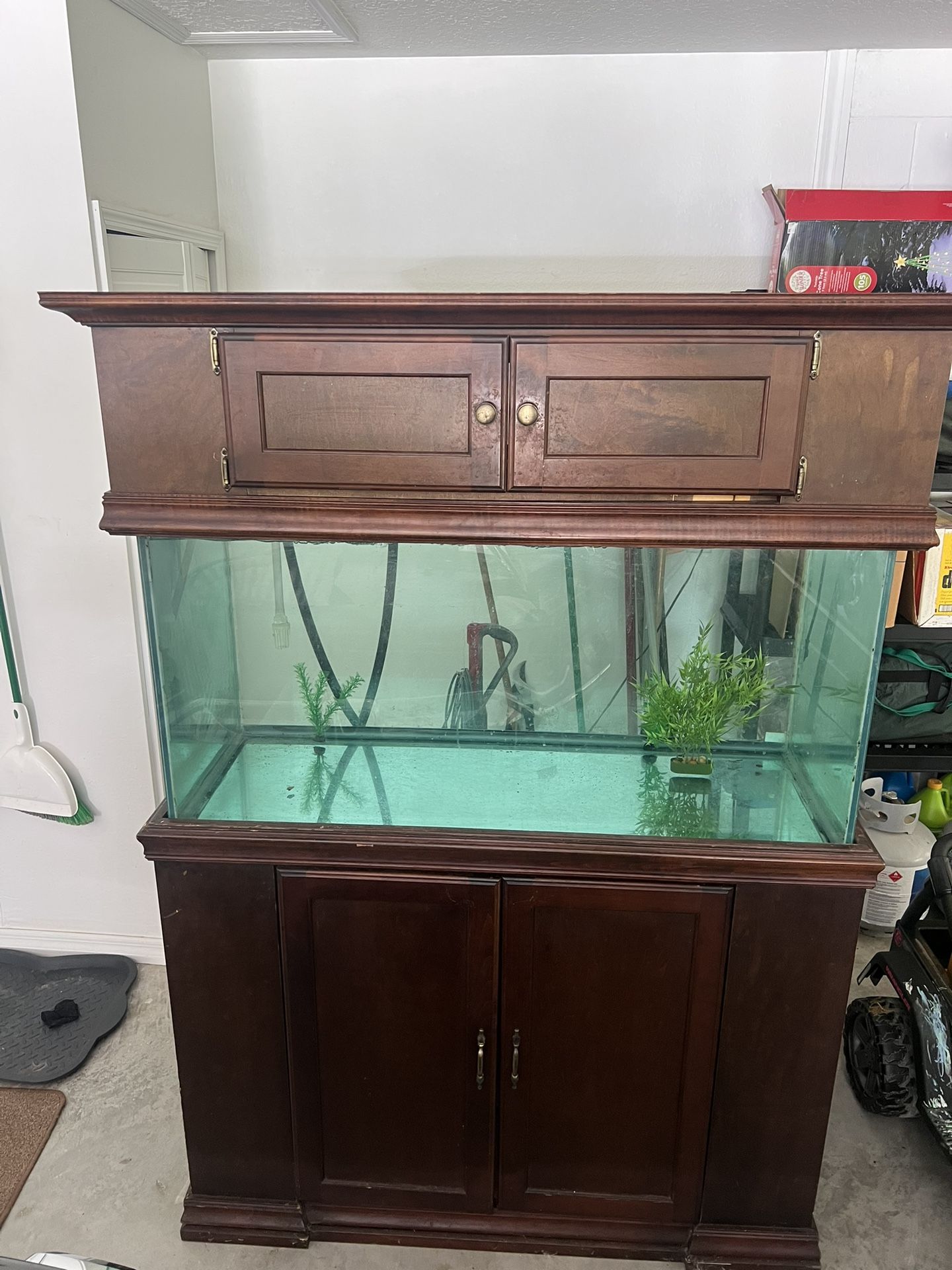 Large Fish Tank Aquarium 120g (LED, Fluval, Stand and Canopy)
