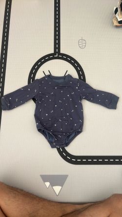 Boys mushroom long sleeve onesie 12 months