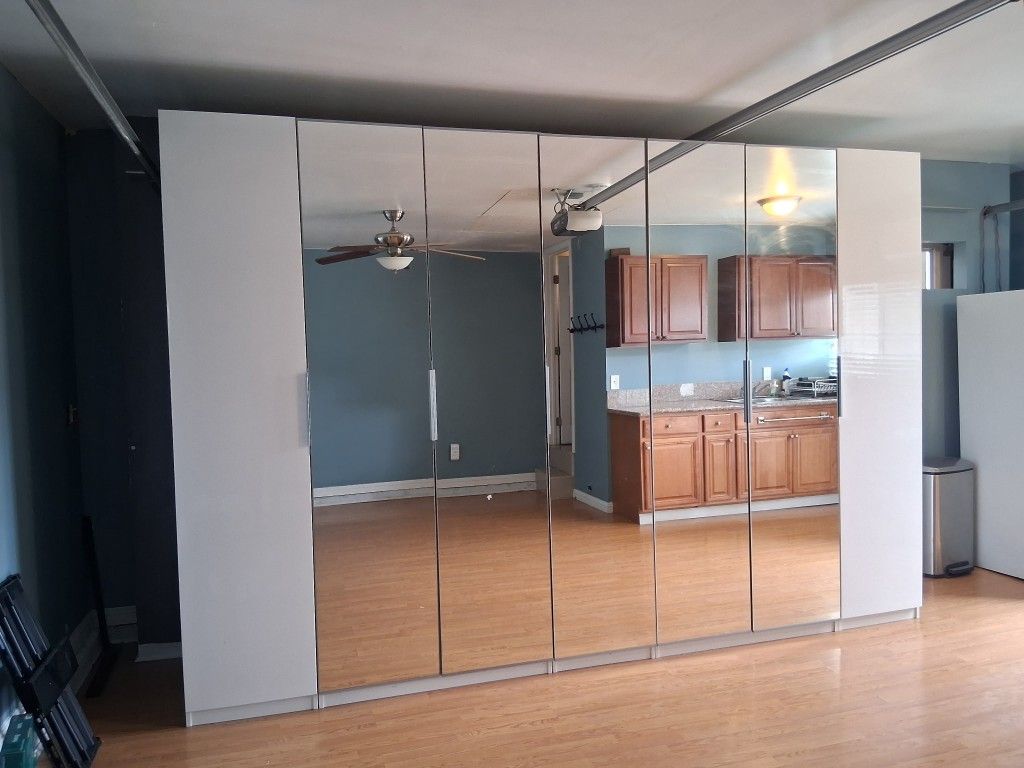 4 Ikea Mirror Doors Only