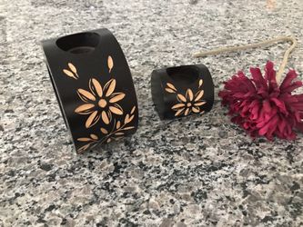 Wooden tea light holders