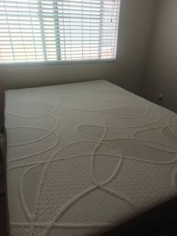 Queen mattress and bedframe