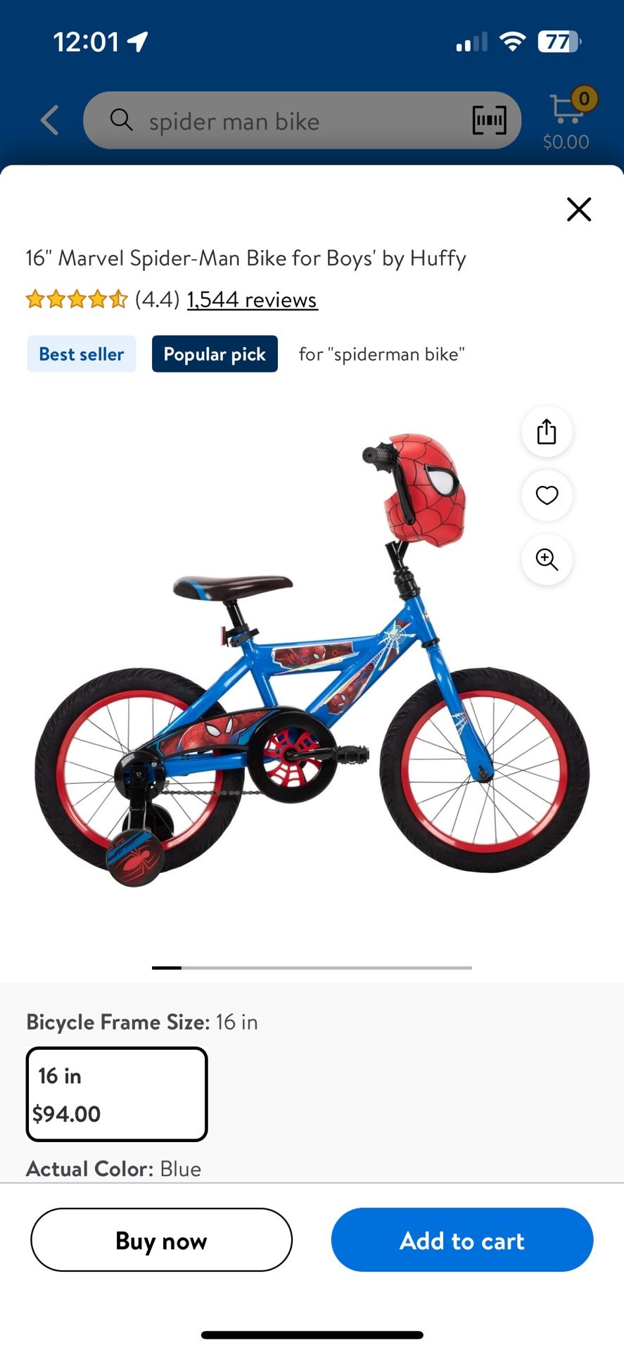 Spider-Man Bike For Kids