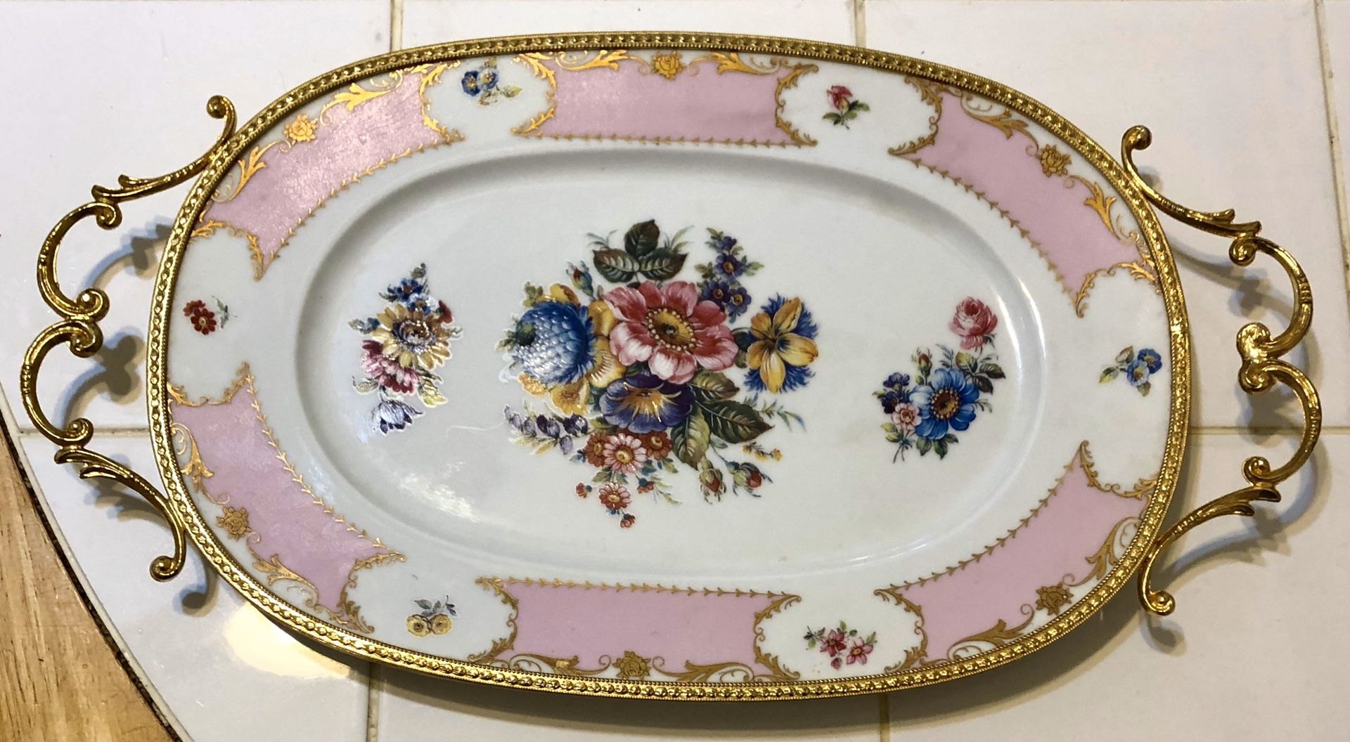 Limoges réplica ,antique French porcelain plate