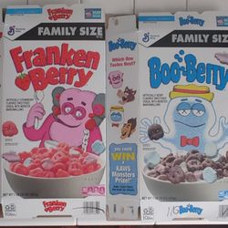 Monster Cereal Boxes