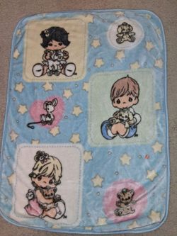 PRECIOUS MOMENTS VTG baby blanket and NEW  PARENTS CHOICE Blanket 30x36