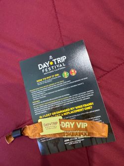 Day Trip VIP WRISTBAND