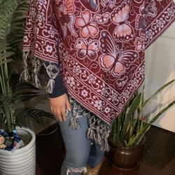 Butterfly Lightweight Mañanita  One Size Fits All More Colors Available 