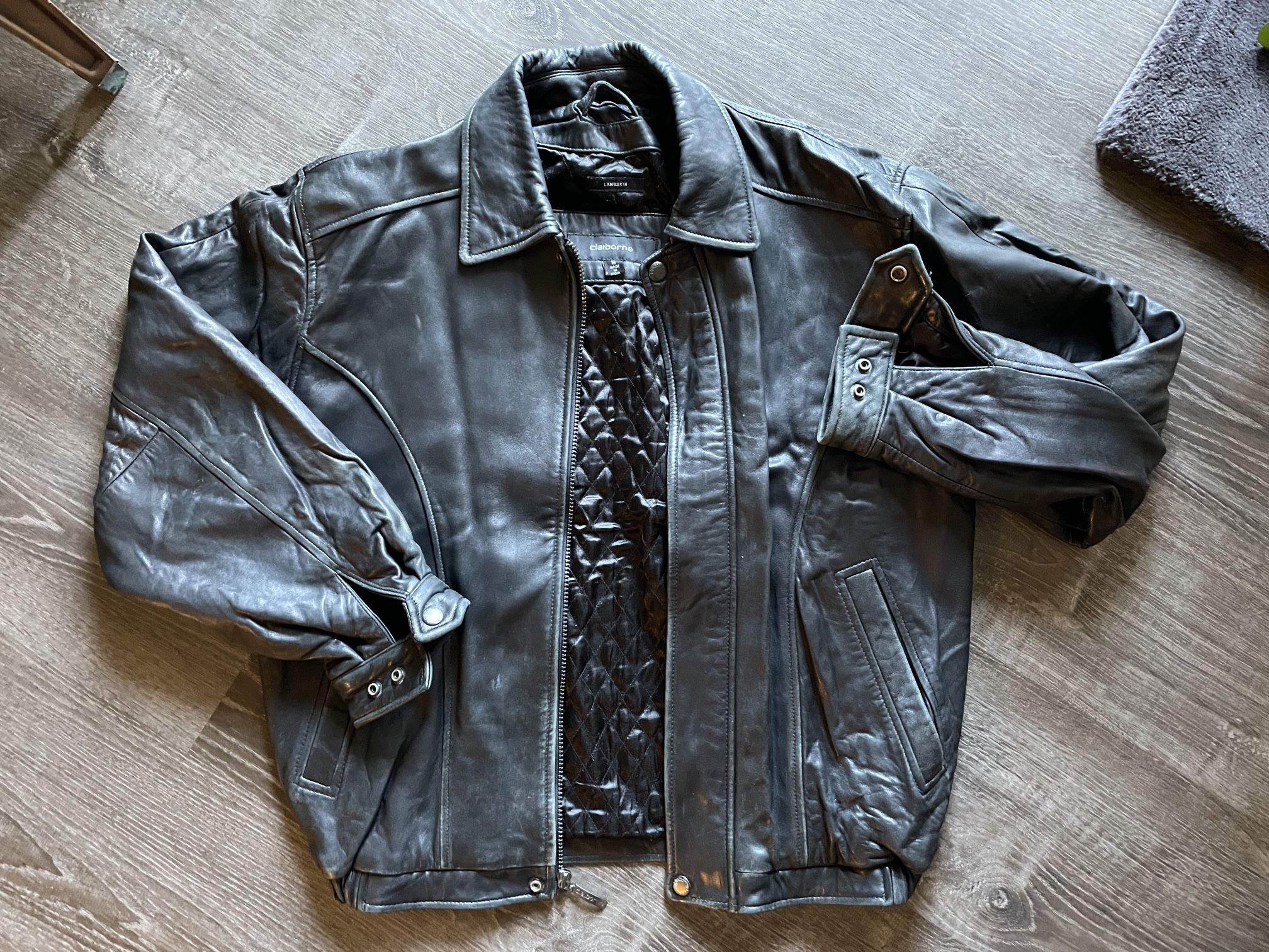 Claiborne Lambskin Leather Jacket - Men