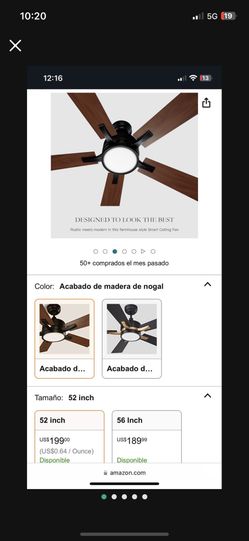 Smart Ceilling Fan With Light