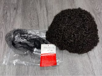 BROWN AFRO COSTUME WIG - SIZE: ADULT SMALL - NEW WITH TAG, NEVER WORN