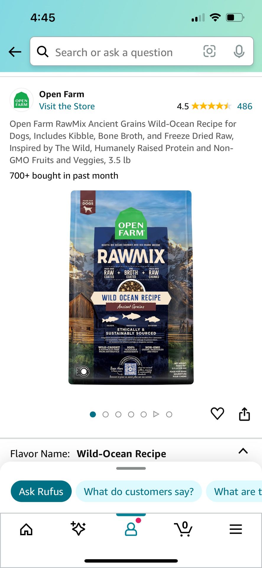 Brand New Never Opened Open Farm Raw Mix Dog Food
