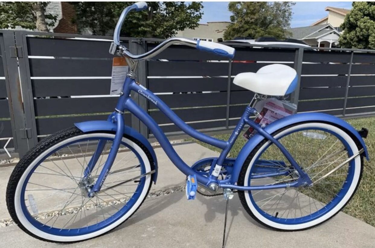 Huffy 24" Cranbrook Womens Girls Comfort Cruiser Bike Bicycle Periwinkle Blue