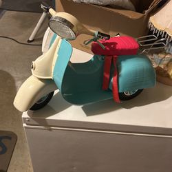 American Girl Scooter With Helmet 