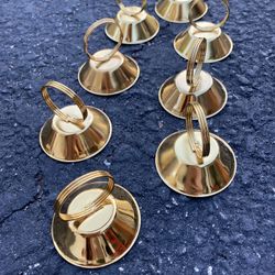 Gold place card holders 