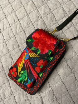 Embroidered purse
