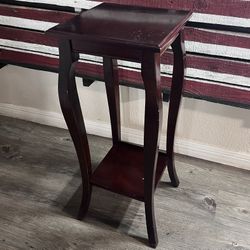 Restored: Vintage Bombay Co Mahogany Tiered Pedestal Plant Stand / Side Table! 2006!