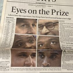 Lakers Kobe Phil Jackson Shaq newspaper